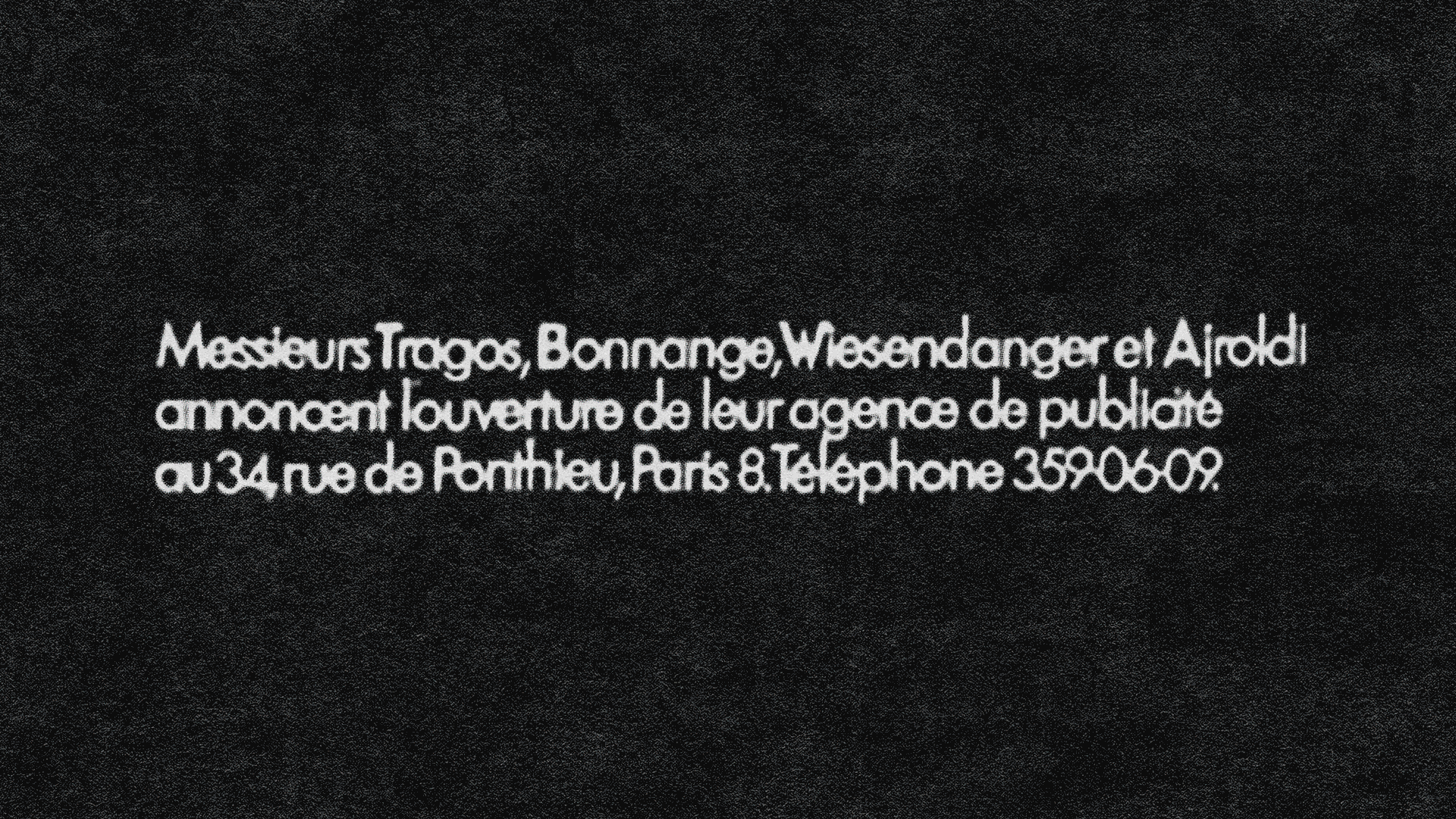 Video showcasing the evolution of the TBWA brand. First showing our old red backlash logo and then showing our current yellow backslash logo