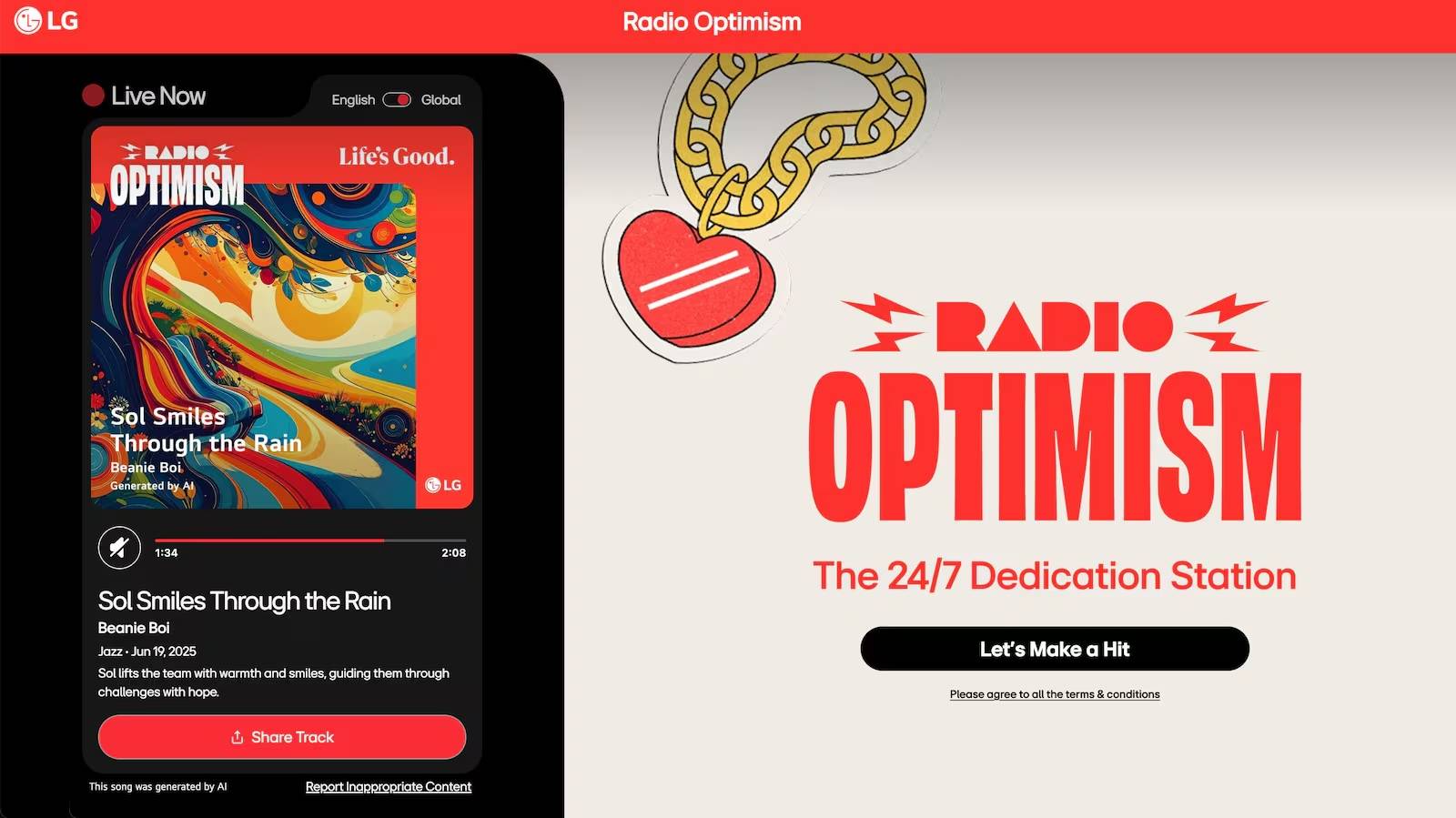 LG's Radio Optimism