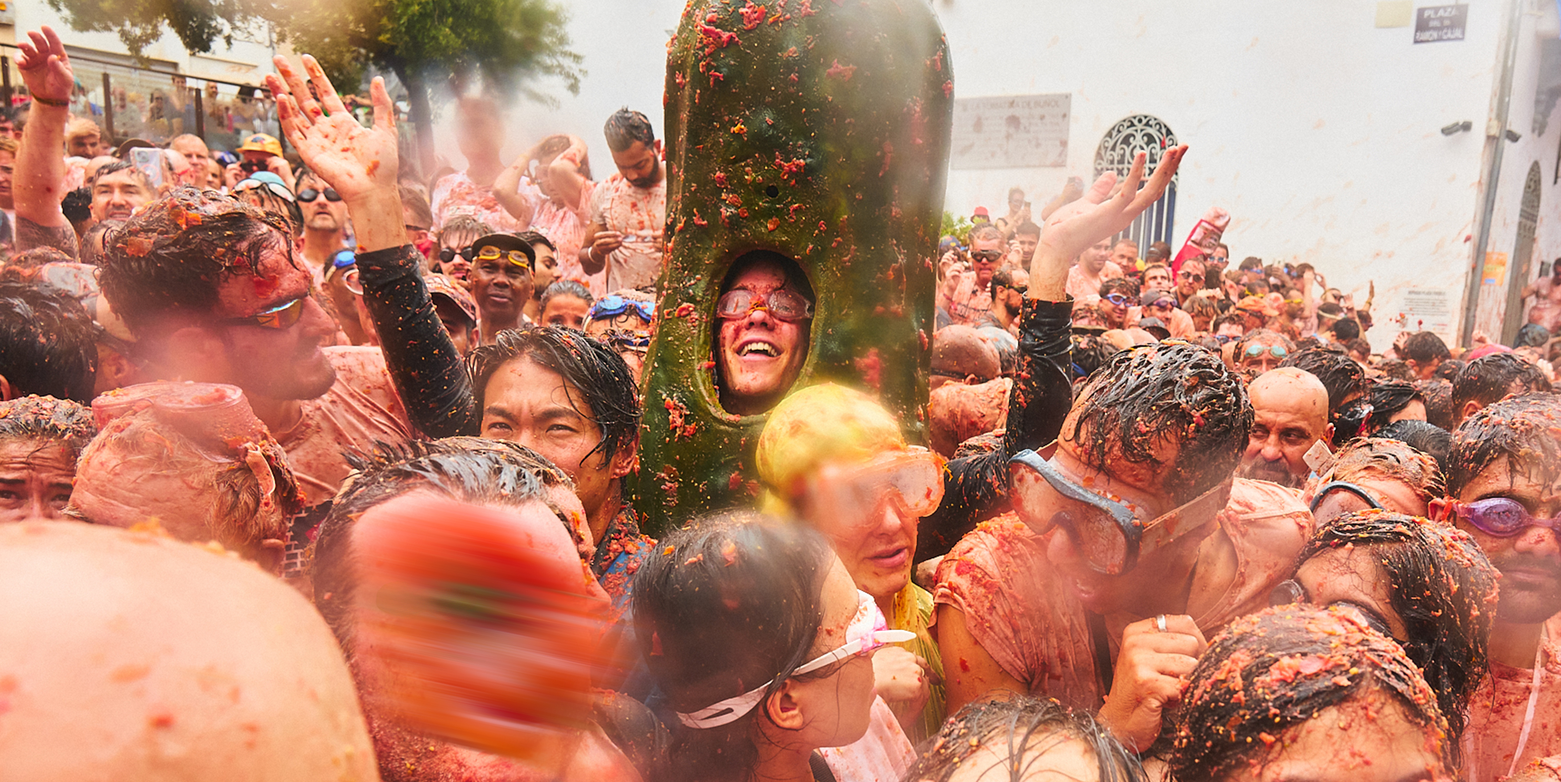 Heinz Human Pickle at La Tomatina